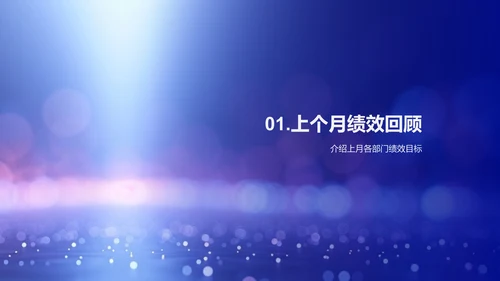 月度人资绩效汇报PPT模板