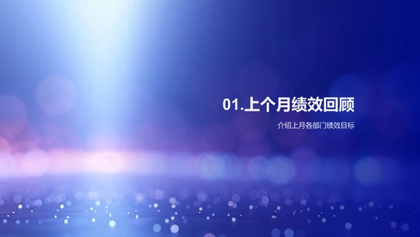 月度人资绩效汇报PPT模板