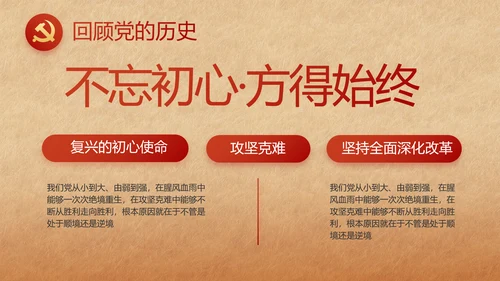 红色喜庆弘扬共产党人精神PPT动态模板
