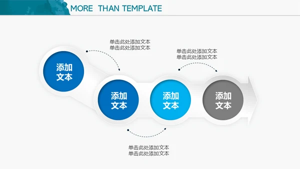 蓝色水彩水墨商务通用PPT模板