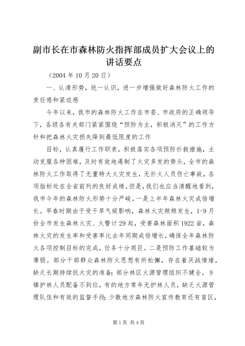 副市长在市森林防火指挥部成员扩大会议上的讲话要点 (4).docx