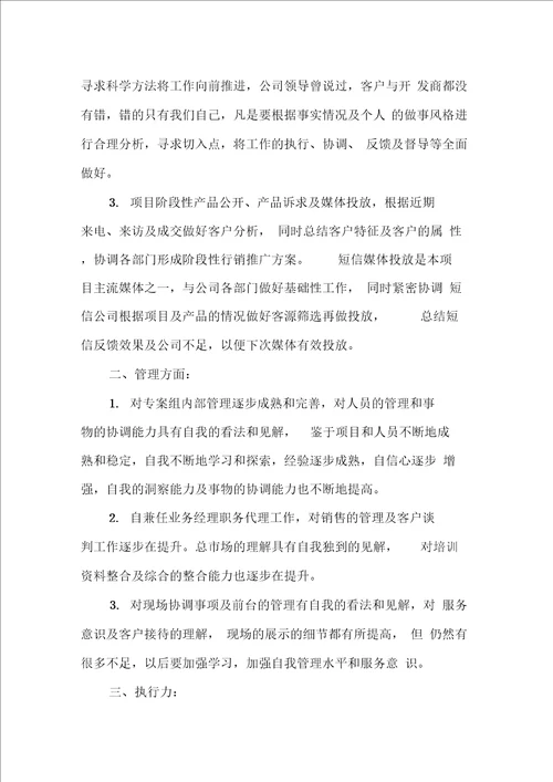开发商年终工作总结精选