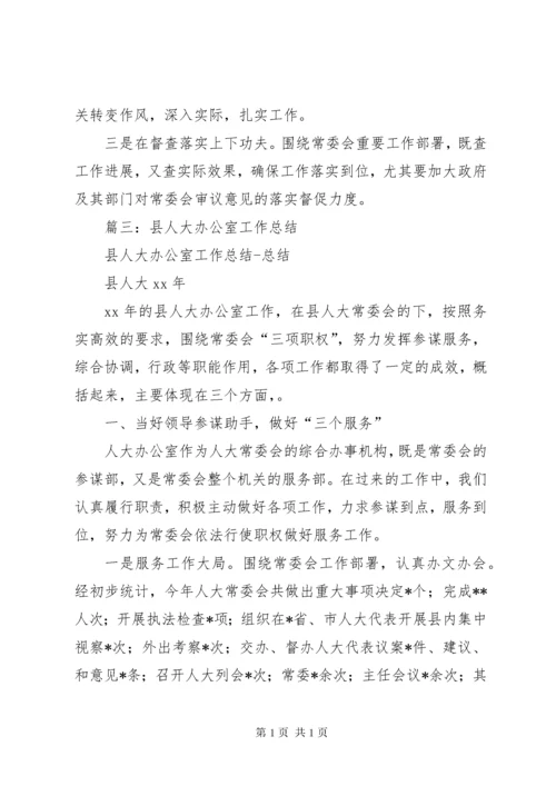 人大办公室工作总结 (4).docx