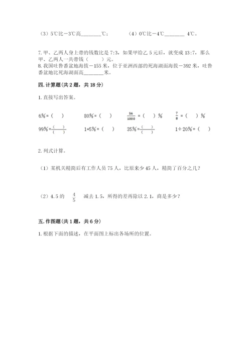 冀教版六年级下册期末真题卷带答案（名师推荐）.docx