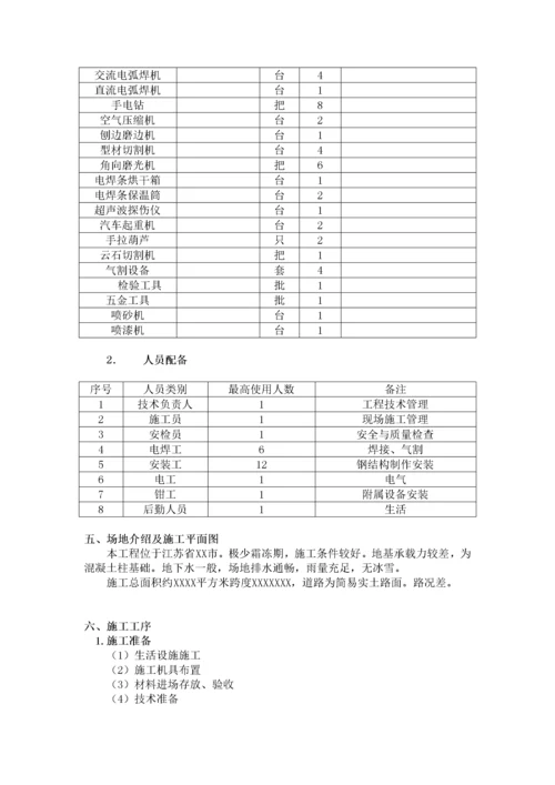 钢结构厂房施工组织设计(DOC 41页).docx