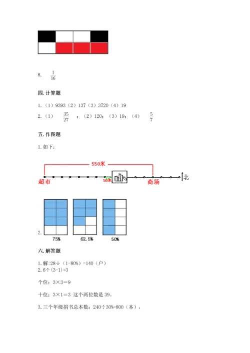 人教版六年级上册数学期末检测卷（网校专用）word版.docx