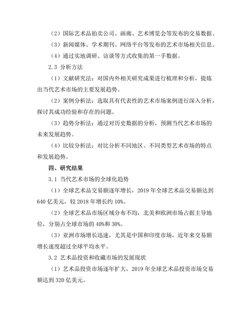 当代艺术市场的趋势与未来展望