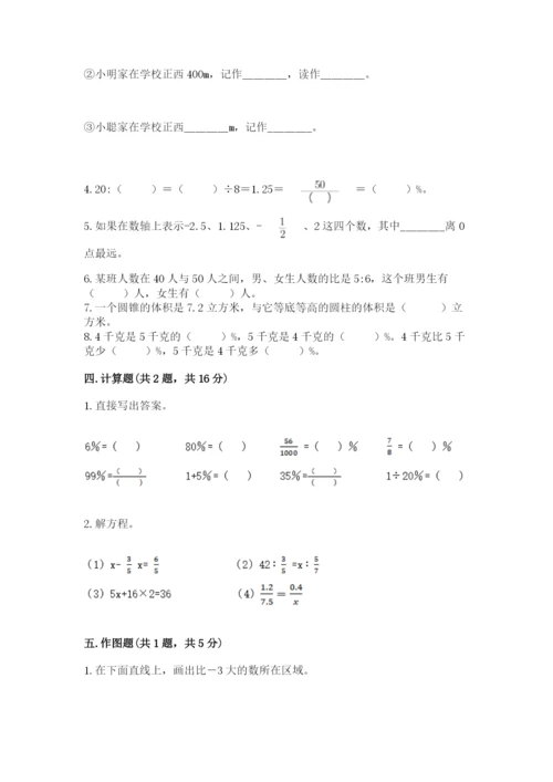 人教版六年级下册数学期末测试卷（考点提分）.docx