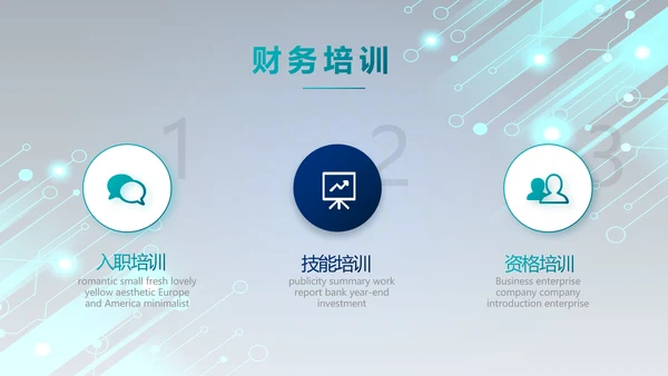 蓝色科技感年终工作总结汇报动态PPT