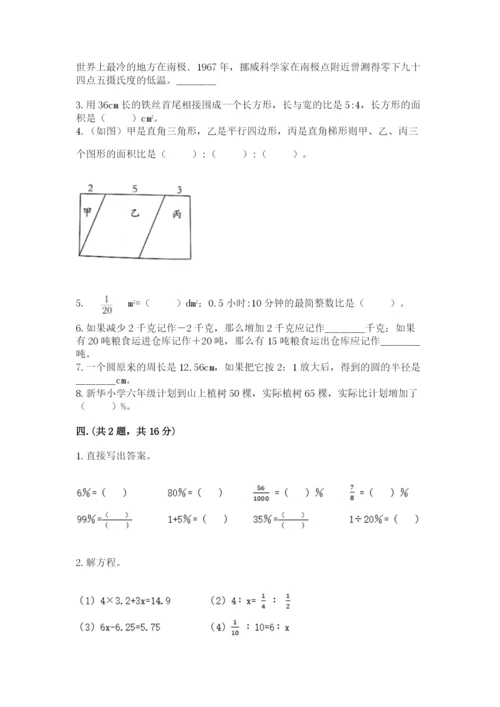 山东省济南市外国语学校小升初数学试卷带答案（b卷）.docx