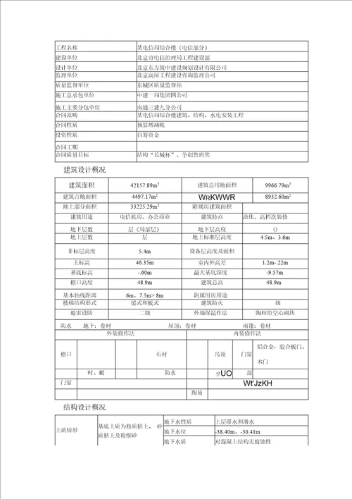综合楼工程施工组织设计方案
