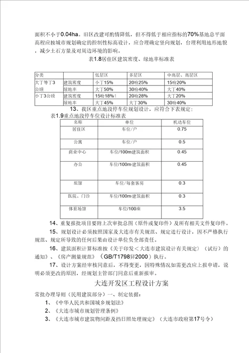 大连市城市规划管理技术规定