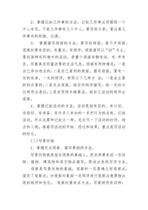 1-6年级语文知识点大全.docx