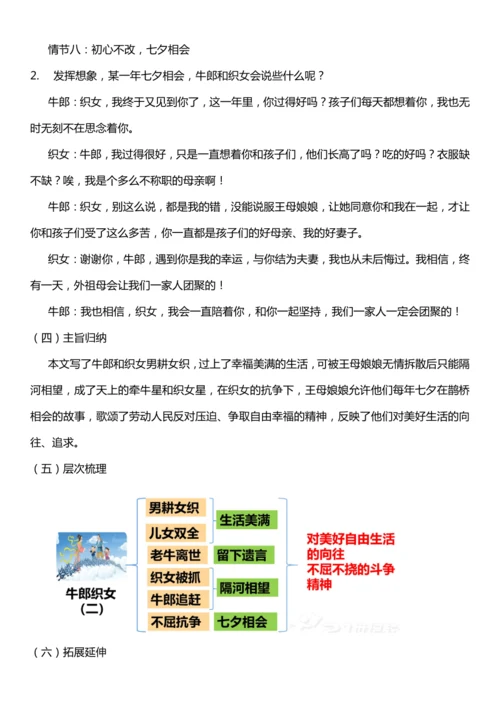 （核心素养目标）11.牛郎织女（二） 教案设计