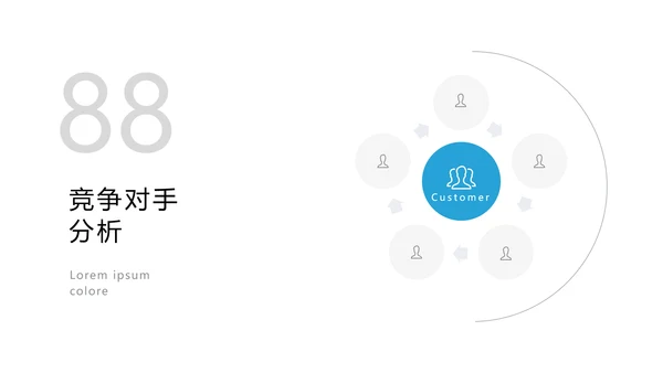蓝色简洁商业计划书公司简介商务PPT模板
