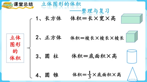 《立体图形的体积》整理与复习（课件）-2023-2024学年六年级上册数学人教版