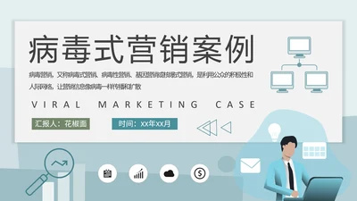 病毒式网络营销推广案例PPT模板