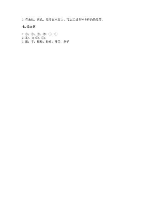 教科版科学二年级上册《期末测试卷》精品（基础题）.docx