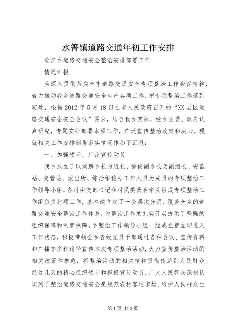 水箐镇道路交通年初工作安排 (4).docx