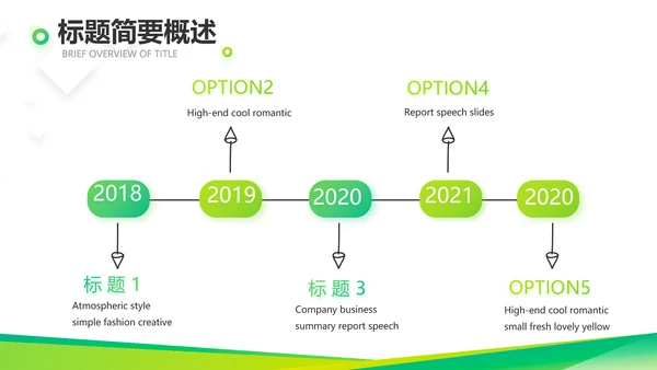 绿色大气企业公司宣传简介介绍动态PPT模板