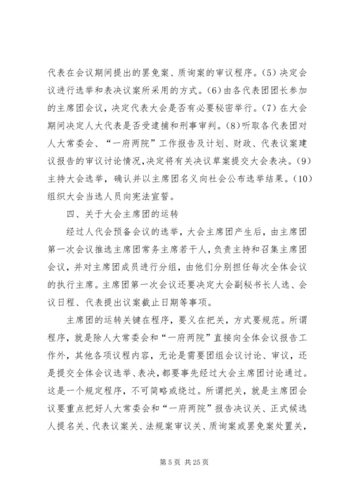 人民代表大会会议主席团发挥作用的实践与思考.docx