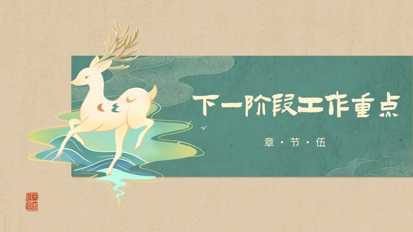 简约国潮风逐鹿而上踏梦前行职业经理工作总结汇报PPT