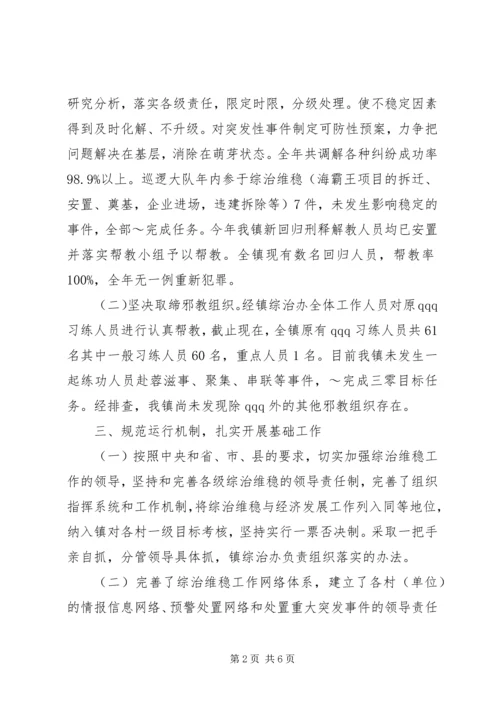 乡镇治安综合治理工作工作总结.docx