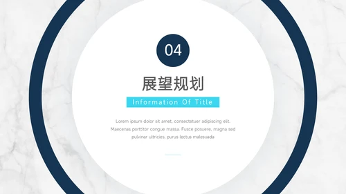 蓝色简洁大理石转正述职报告PPT模板