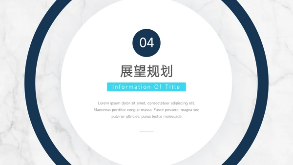 蓝色简洁大理石转正述职报告PPT模板