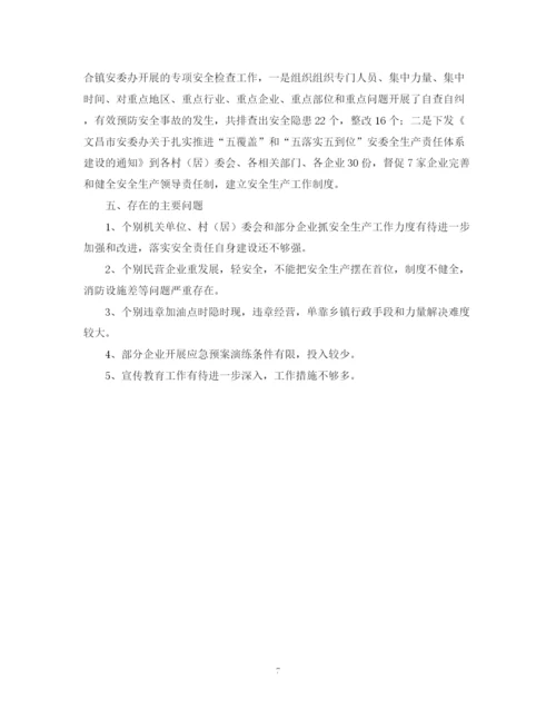 精编之乡镇安全生产月活动总结范文.docx