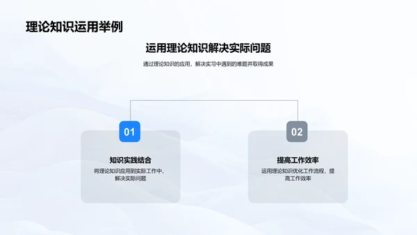 实习心得与理论运用PPT模板