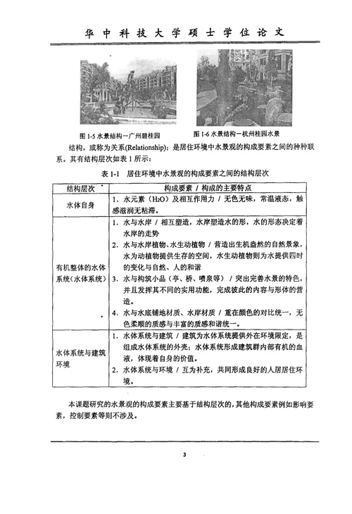 居住环境的水景观设计分析建筑设计及其理论专业论文