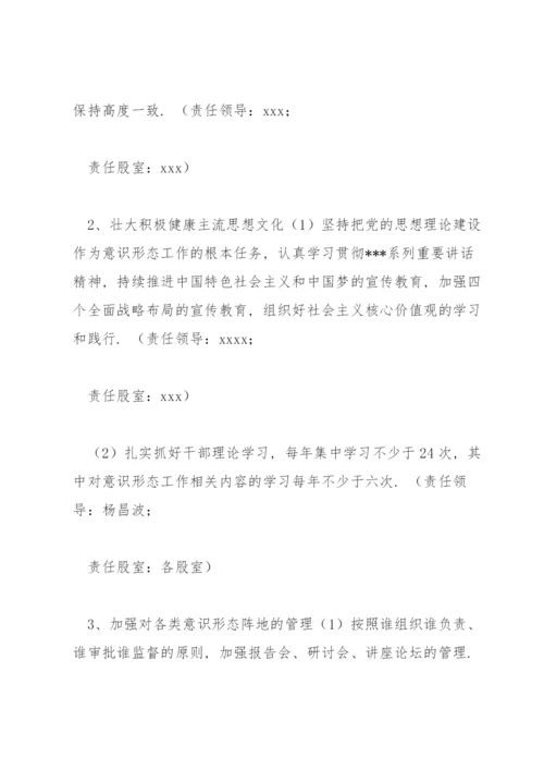 意识形态工作责任制实施方案范文(通用4篇).docx
