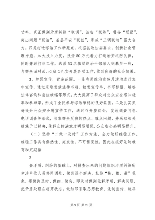 乡镇综治办专职副主任述职述廉报告.docx