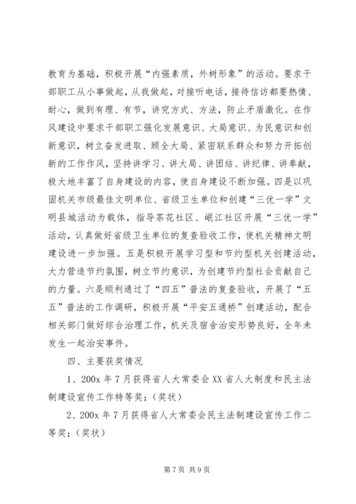人大常委会办公室年度自查总结.docx