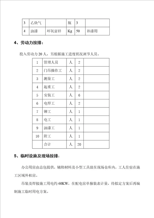 游泳池钢结构吊装专题方案