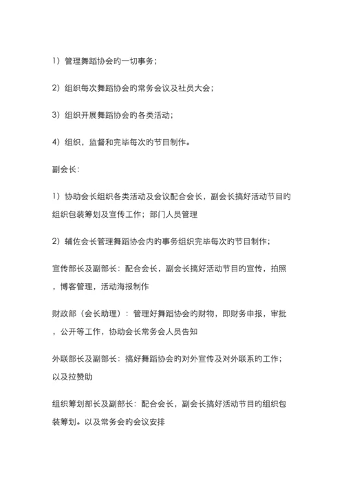 舞蹈社成立策划书.docx