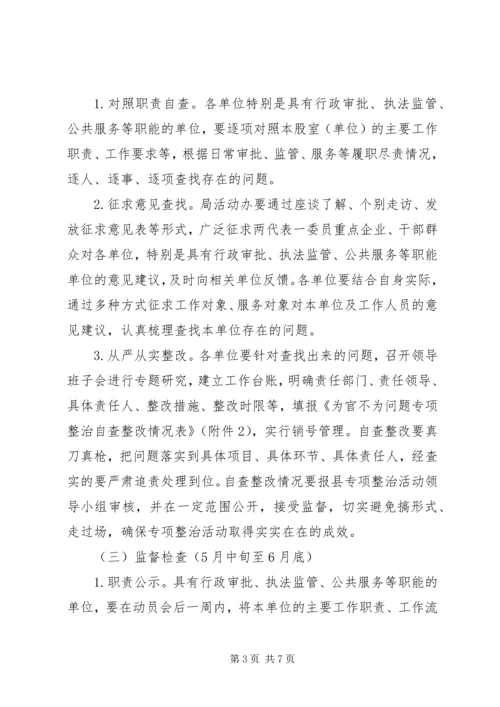 财政局为官不为整治方案.docx