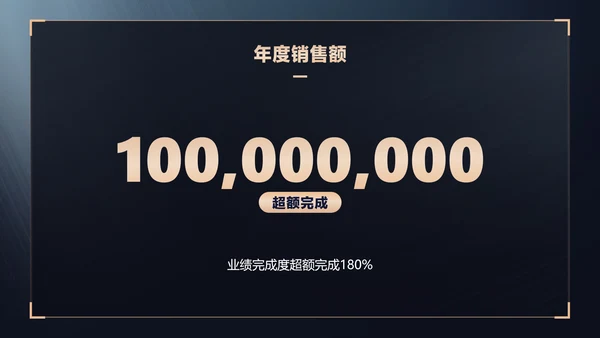 蓝金商务风地产年终晚会盛典