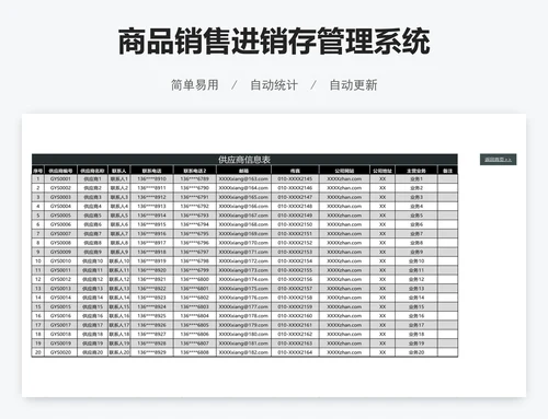 商品销售进销存管理系统