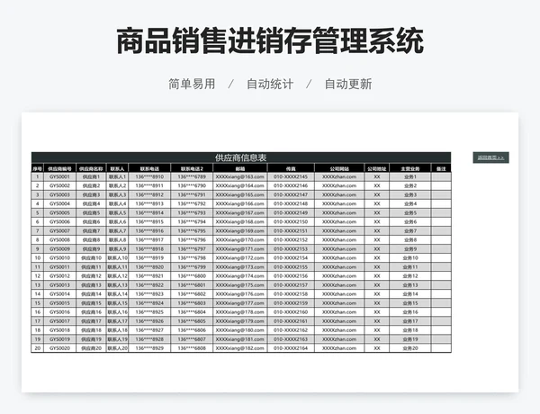 商品销售进销存管理系统