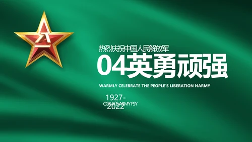 建军95周年八一建军节工作总结PPT