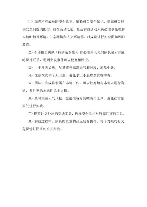 暑期社会实践团队活动计划.docx