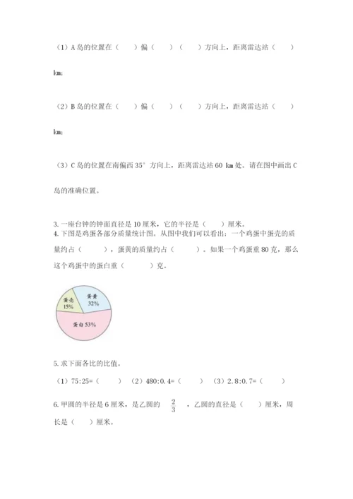 六年级上册数学期末测试卷及参考答案（考试直接用）.docx