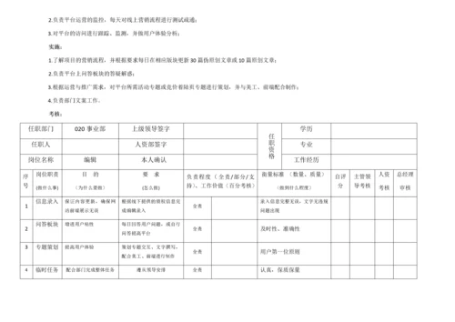 网络部运营组织架构及绩效考核标准.docx