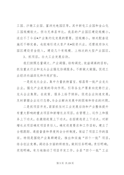 某年县经贸局工作总结范文.docx