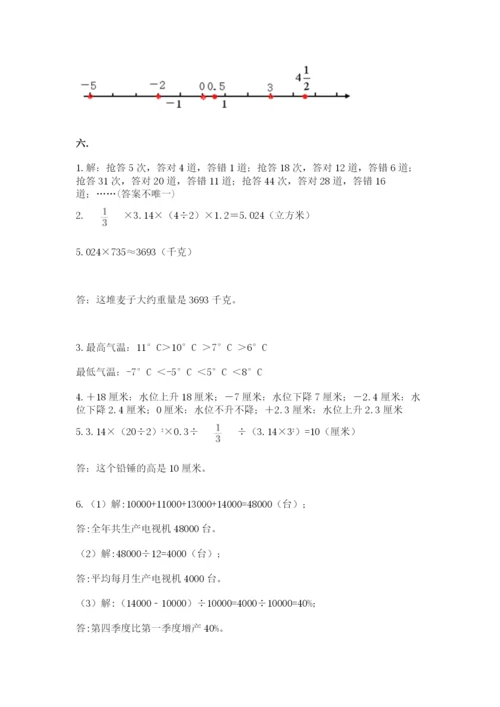 北师大版数学小升初模拟试卷附答案（典型题）.docx