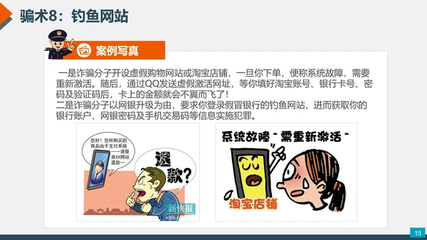 预防网络电信诈骗小知识PPT模板