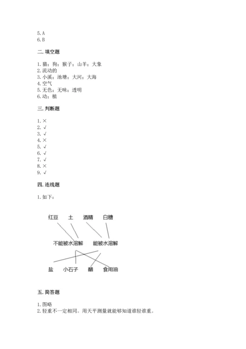 教科版一年级下册科学期末测试卷【考点提分】.docx