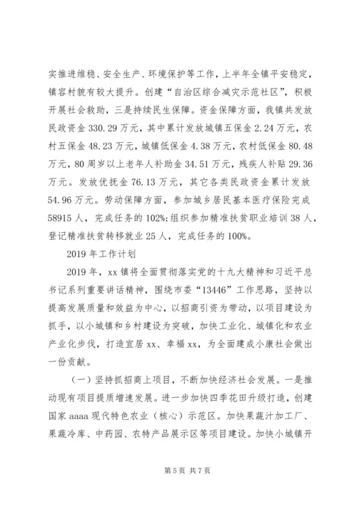 政府XX年总结和XX年工作计划 (2).docx